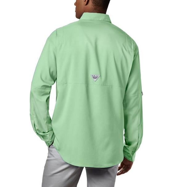 Columbia PFG Tamiami II Fishing Shirts Green For Men's NZ49165 New Zealand